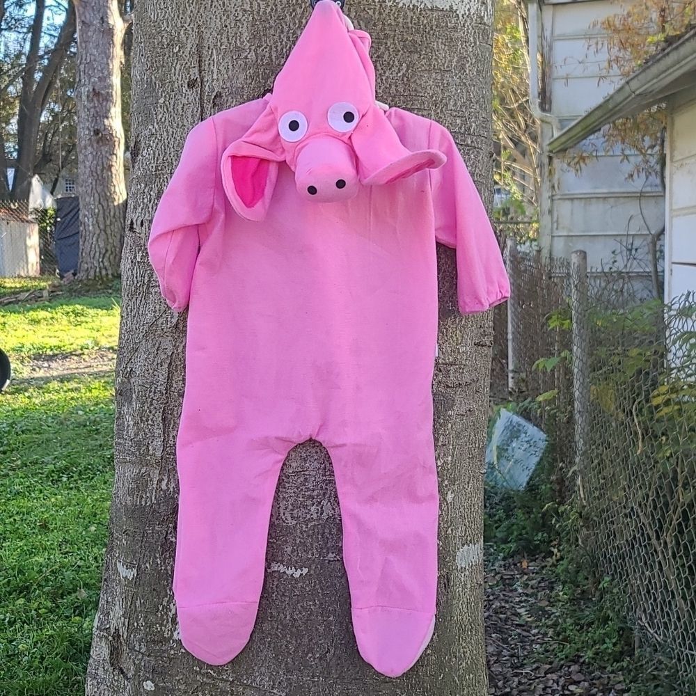 Papa pig infant costume by mom
